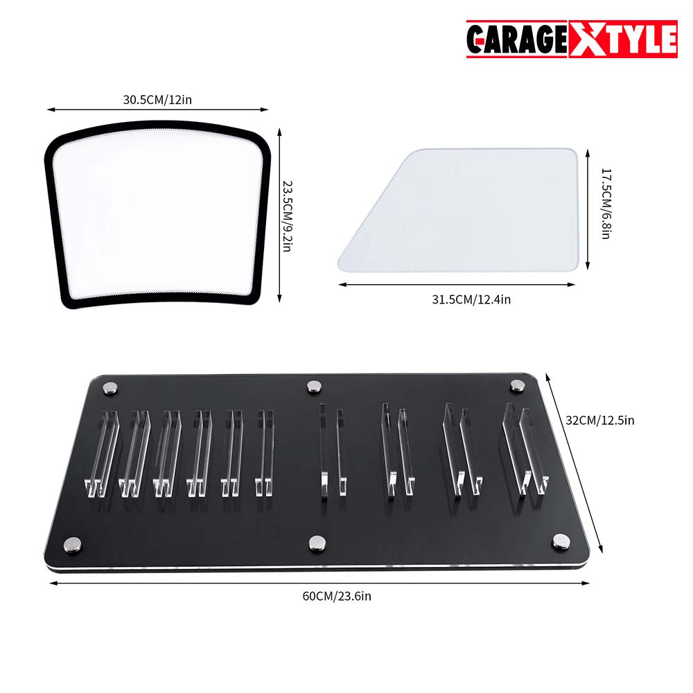 Glass & Mini Windshield Stand | Test Window Films Professionally