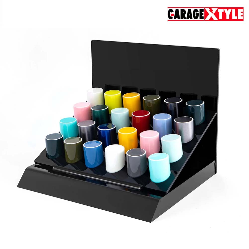 Vinyl & Color PPF Display - 24 Pcs Desk Setup with Tube for Car Films