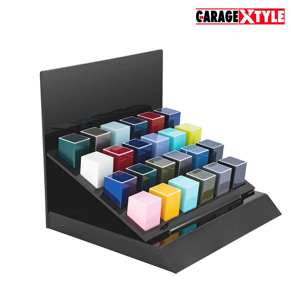 Vinyl & Color PPF Display - 24 Pcs Desk Setup with Tube for Car Films