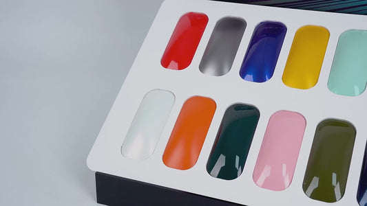 Color PPF Display Stand - 16 Pcs Desk Setup for Car Paint Protection Films