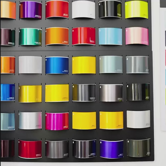 Car Vinyl Wrap Wall Display Kit - 60 Color Cards for Stunning Displays