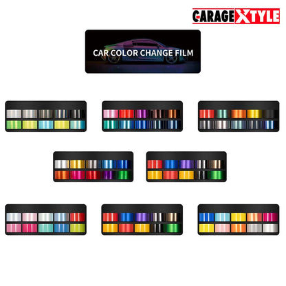 Car Vinyl Wrap Wall Display Kit - 9 pcs, 90 Color Cards, Flexible Layout