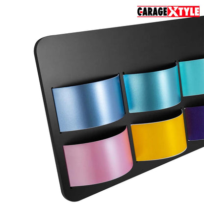 Car Vinyl Wrap Wall Display Kit - 9 pcs, 90 Color Cards, Flexible Layout
