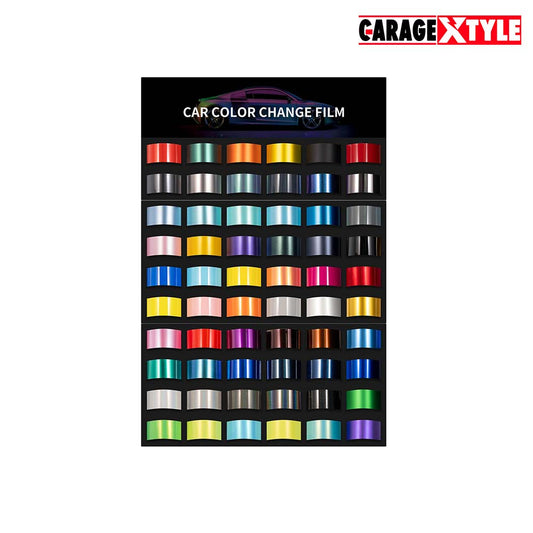 Car Vinyl Wrap Wall Display Kit - 60 Color Cards for Stunning Displays