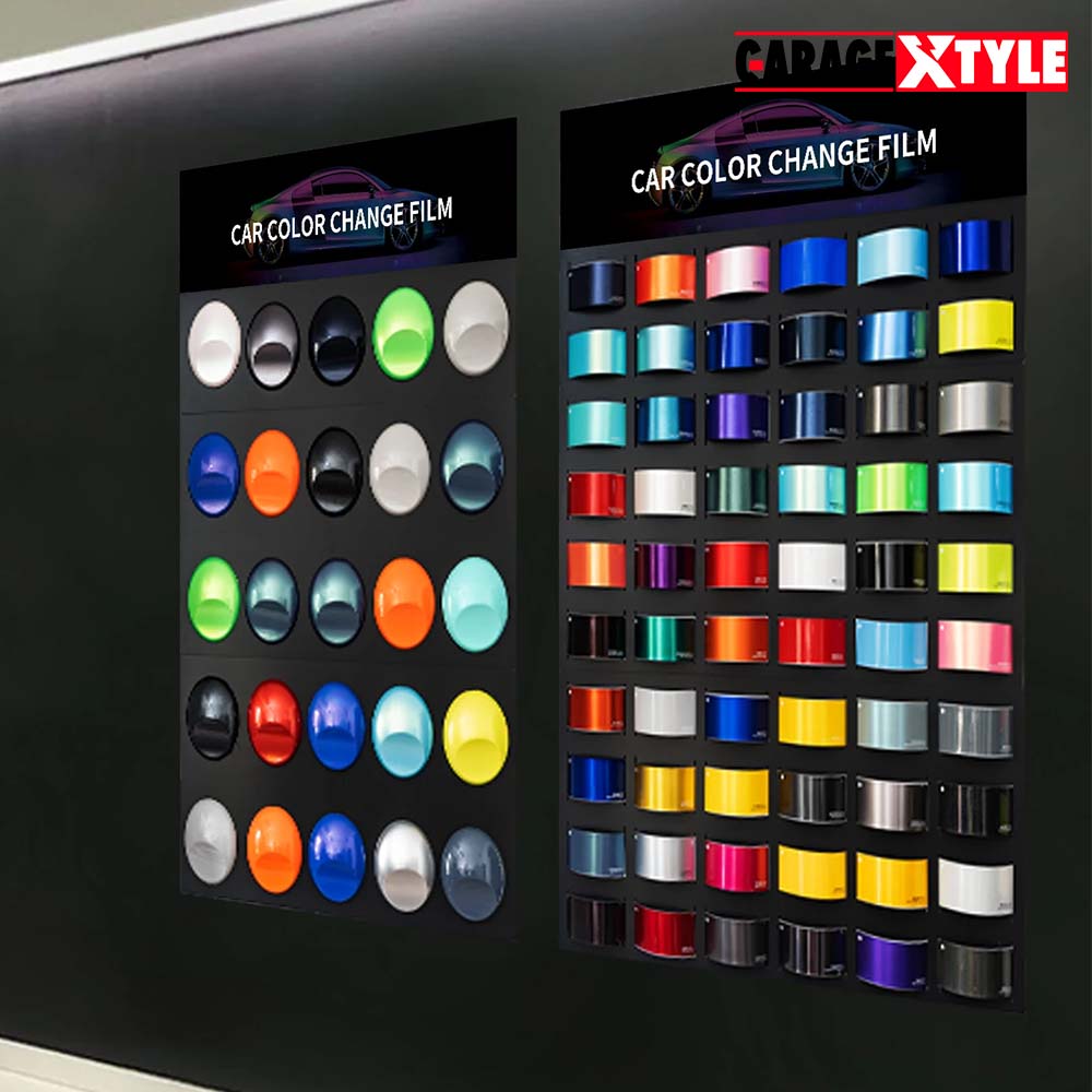 Vinyl Wrap & Paint Wall Display Kit - 25 Pcs for Showcasing Car Wraps and Paints