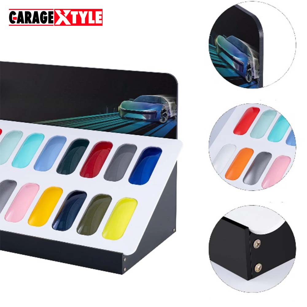 Color PPF Display Stand - 16 Pcs Desk Setup for Car Paint Protection Films