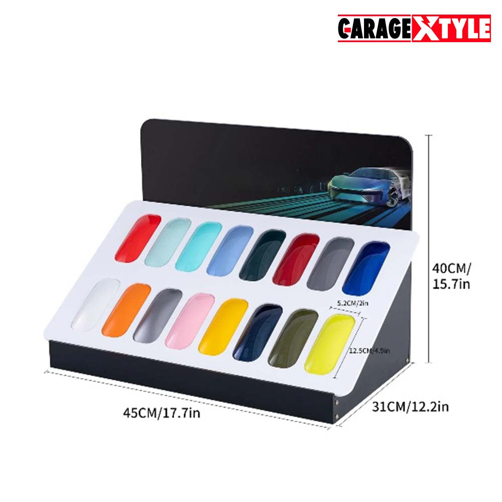 Color PPF Display Stand - 16 Pcs Desk Setup for Car Paint Protection Films