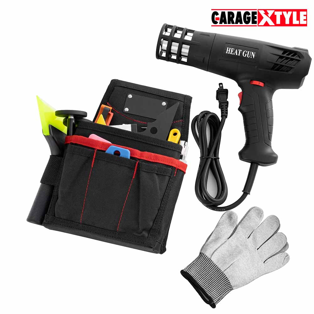 Complete Car Wrapping Tool Kit with Bag & Heat Gun – Ultimate Convenience