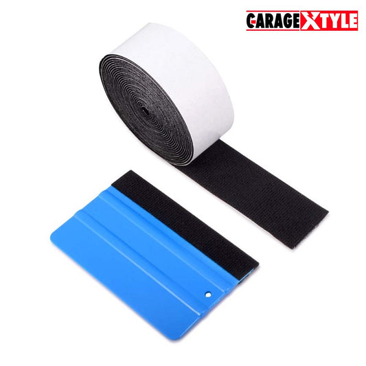 Black Squeegee Felt Soft Fabric –  16.5FT(5M) Roll for Car Wrapping Squeegees