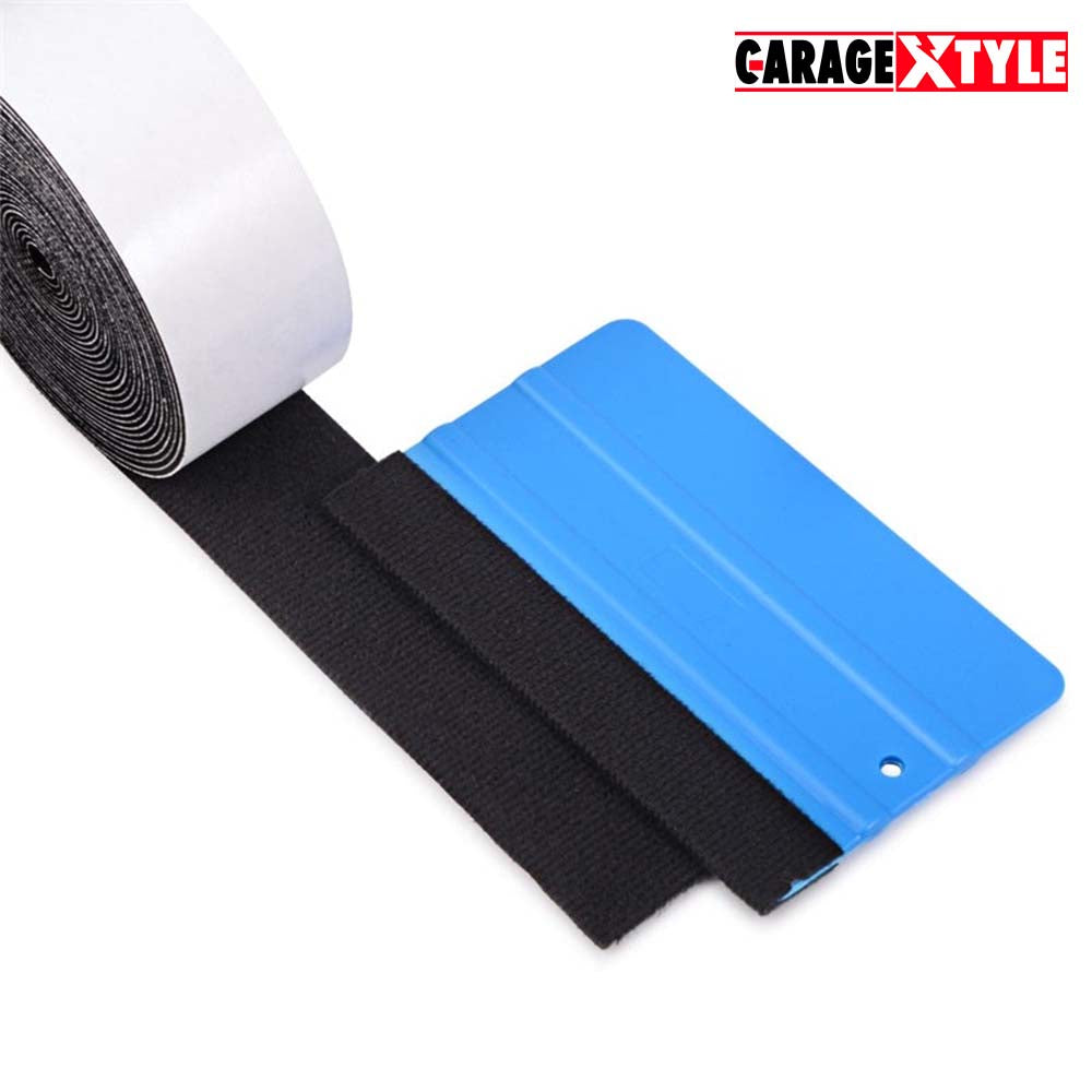 Black Squeegee Felt Soft Fabric –  16.5FT(5M) Roll for Car Wrapping Squeegees