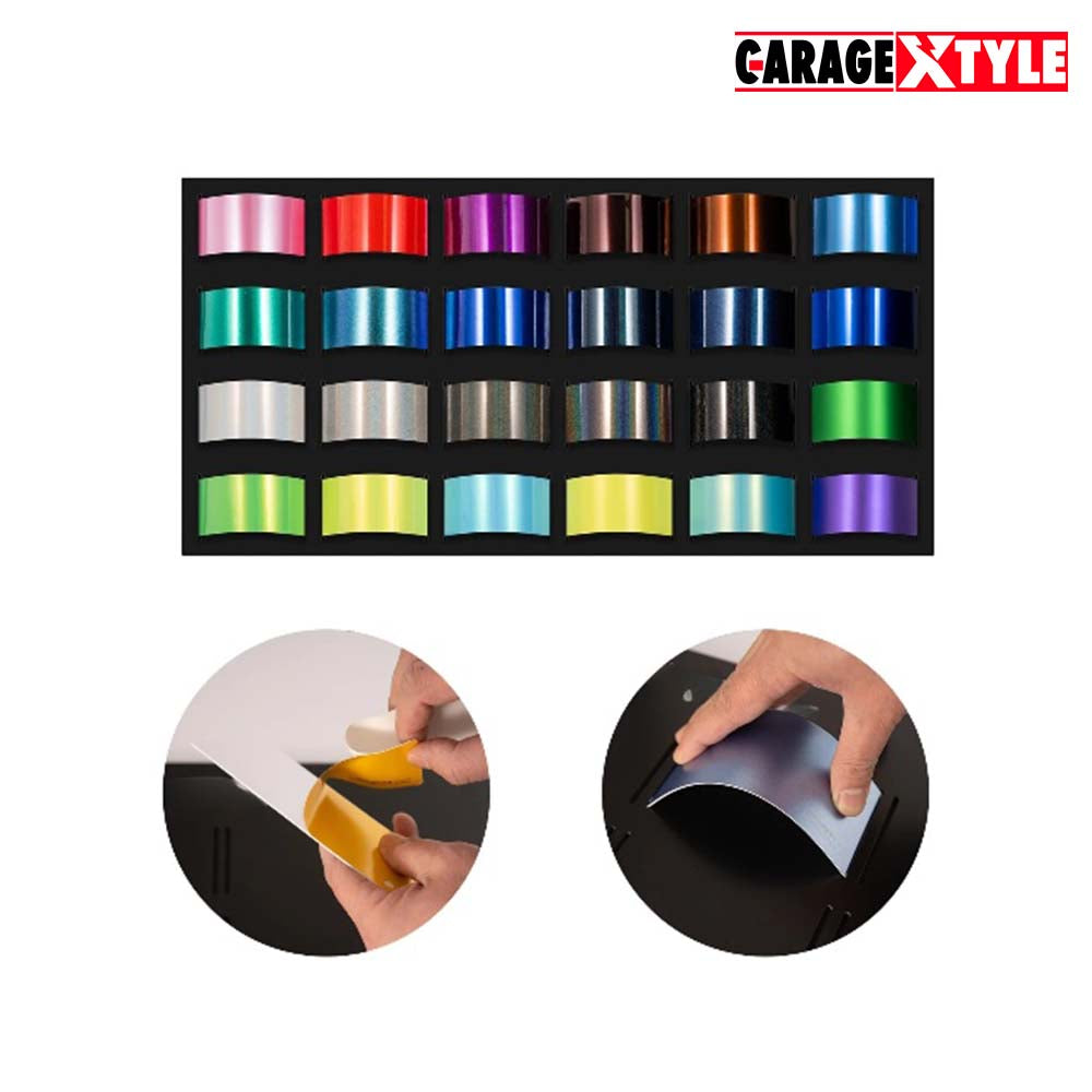 Car Vinyl Wrap Wall Display Kit - 60 Color Cards for Stunning Displays