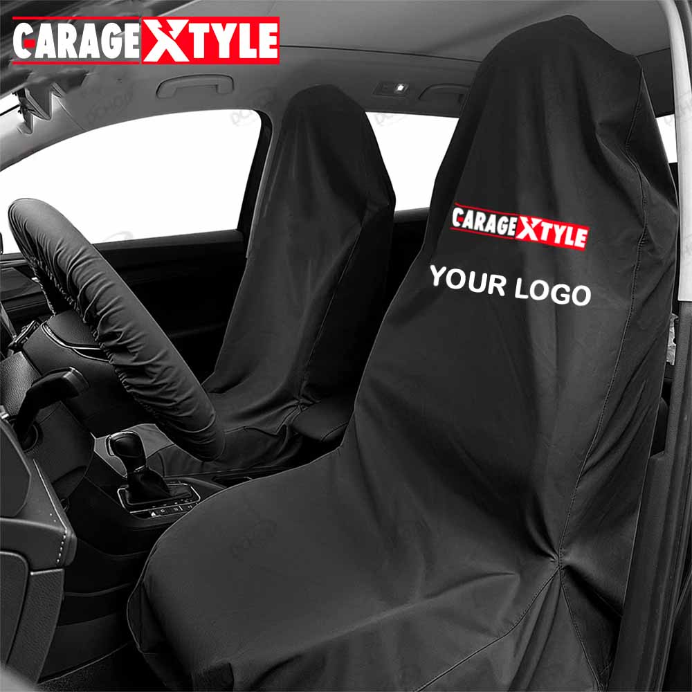 Custom Waterproof Car Seat Covers (Set of 2) – Branded with Your Shop Logo for Maximum Exposure