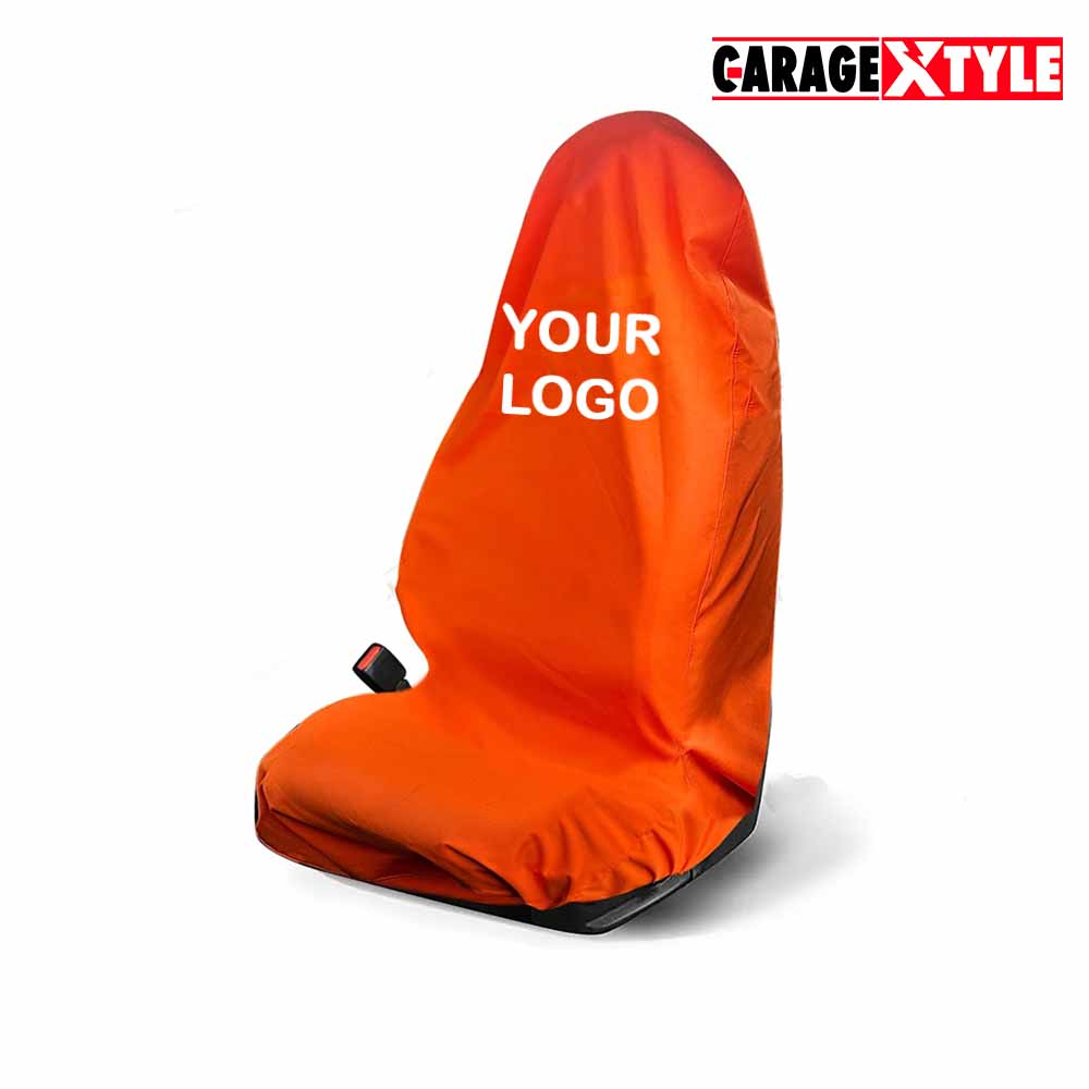 Custom Waterproof Car Seat Covers (Set of 2) – Branded with Your Shop Logo for Maximum Exposure