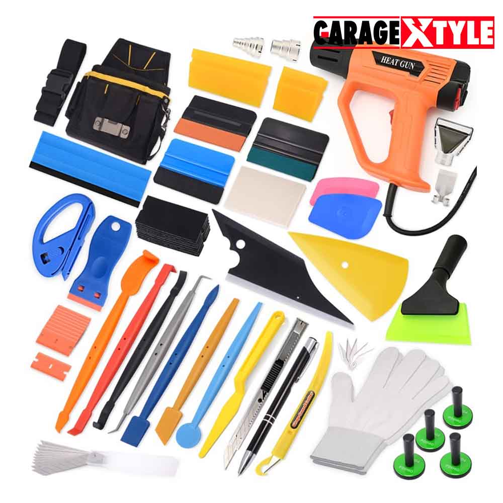 Complete Car Wrapping Tool Kit with Bag & Heat Gun – Ultimate Convenience