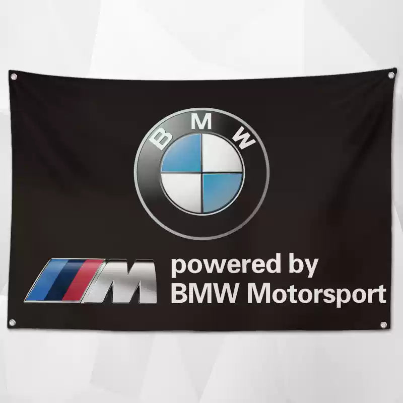 Car Brand Flags – High-Quality Shop Decor Featuring Popular Auto Brands