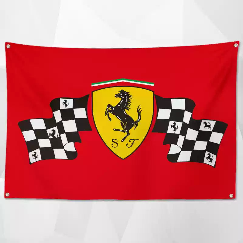 Car Brand Flags – High-Quality Shop Decor Featuring Popular Auto Brands