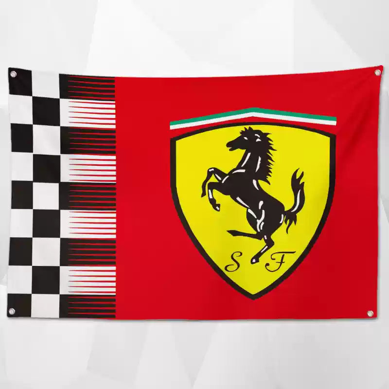 Car Brand Flags – High-Quality Shop Decor Featuring Popular Auto Brands