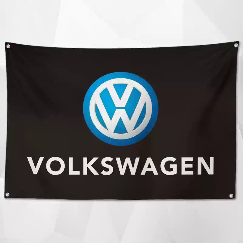 Car Brand Flags – High-Quality Shop Decor Featuring Popular Auto Brands