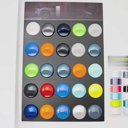 Vinyl Wrap & Paint Wall Display Kit - 25 Pcs for Showcasing Car Wraps and Paints